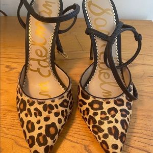 Sam Edelman animal print heels
